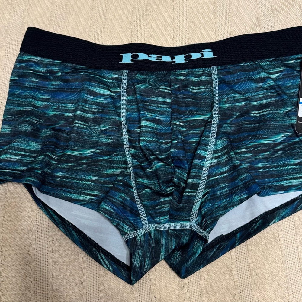 Papi Blue Patterned boxer brief